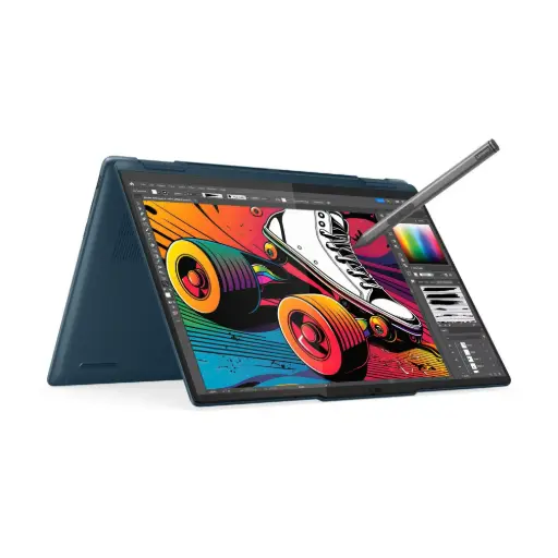 NOTEBOOK 2 IN 1 (โน้ตบุ๊คแบบฝาพับ 360 องศา) LENOVO YOGA 7 2-IN-1 14IML9 83DJ00H5TA (TIDAL TEAL)-Intel Core Ultra 7 155H
